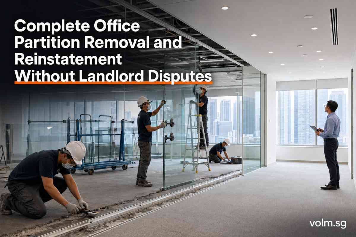 office partition removal and reinstatement in singapore