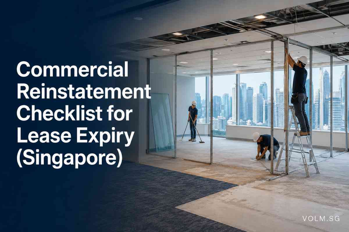 commercial reinstatement checklist in singapore