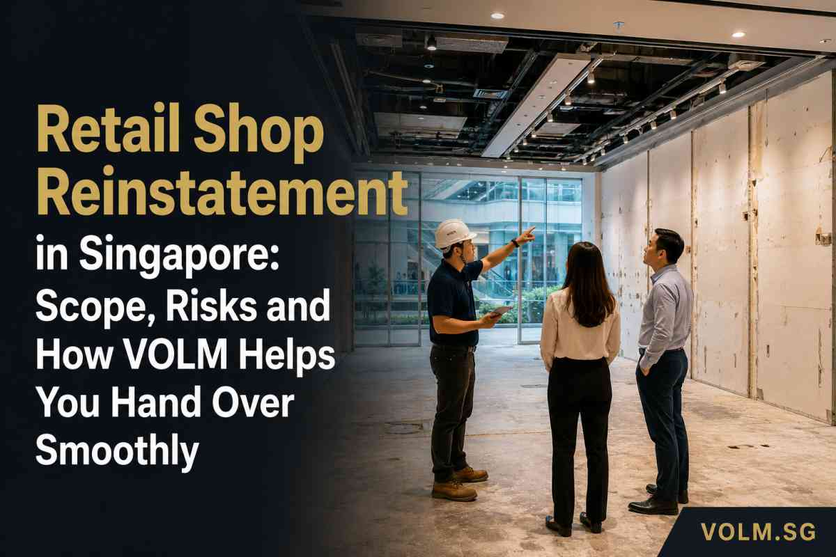 retaIl shop reinstatement in singapore