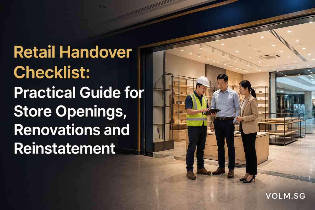 retail handover checklist
